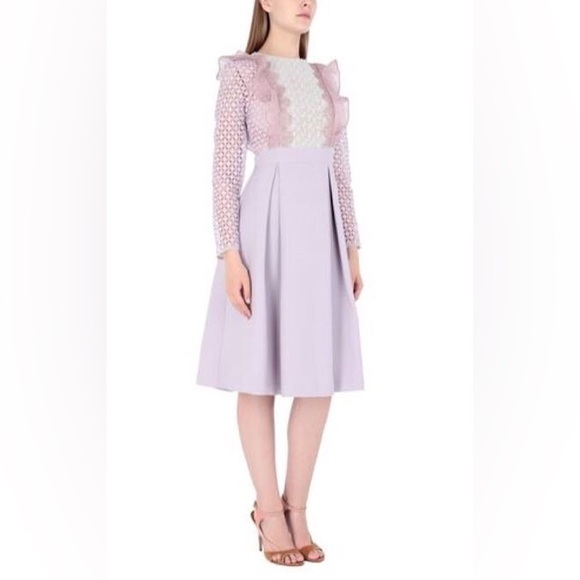True Decadence long sleeve Chic Pastel Midi dress size US10 - Picture 1 of 5